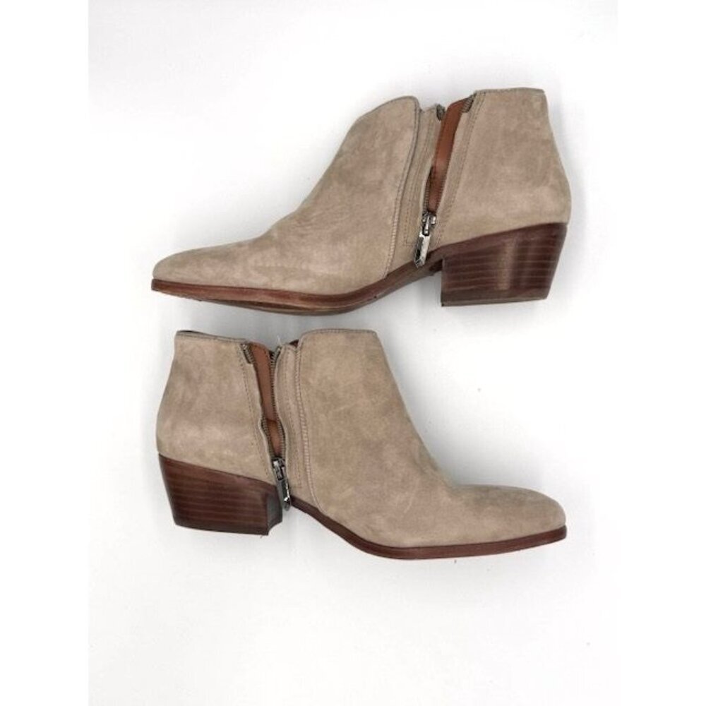 GUC Petty Suede Ankle Sam Edelman Boots Womens Size 9M in Putty/Grey - Picture 10 of 10
